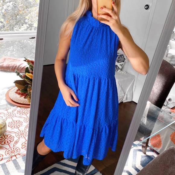 💙 LILLY PULITZER ROYAL BLUE LOOSE FIT CORNELIA DRESS! - Picture 3 of 12